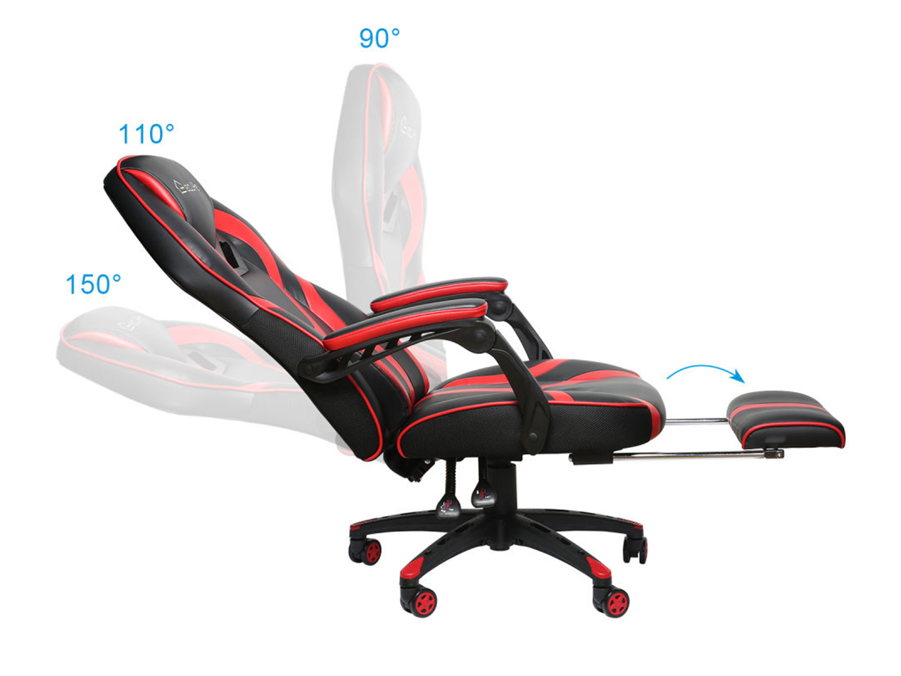 Massage Gaming Chair Office Chair High Back Computer Chair PU Leather Desk Chair PC Racing Executive Ergonomic Adjustable Swivel Task Chair with Headrest and Lumbar Support