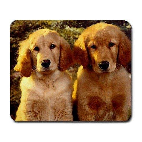 Golden labrador puppies cute Large THICK Mousepad Mouse Pad Great Gift Idea