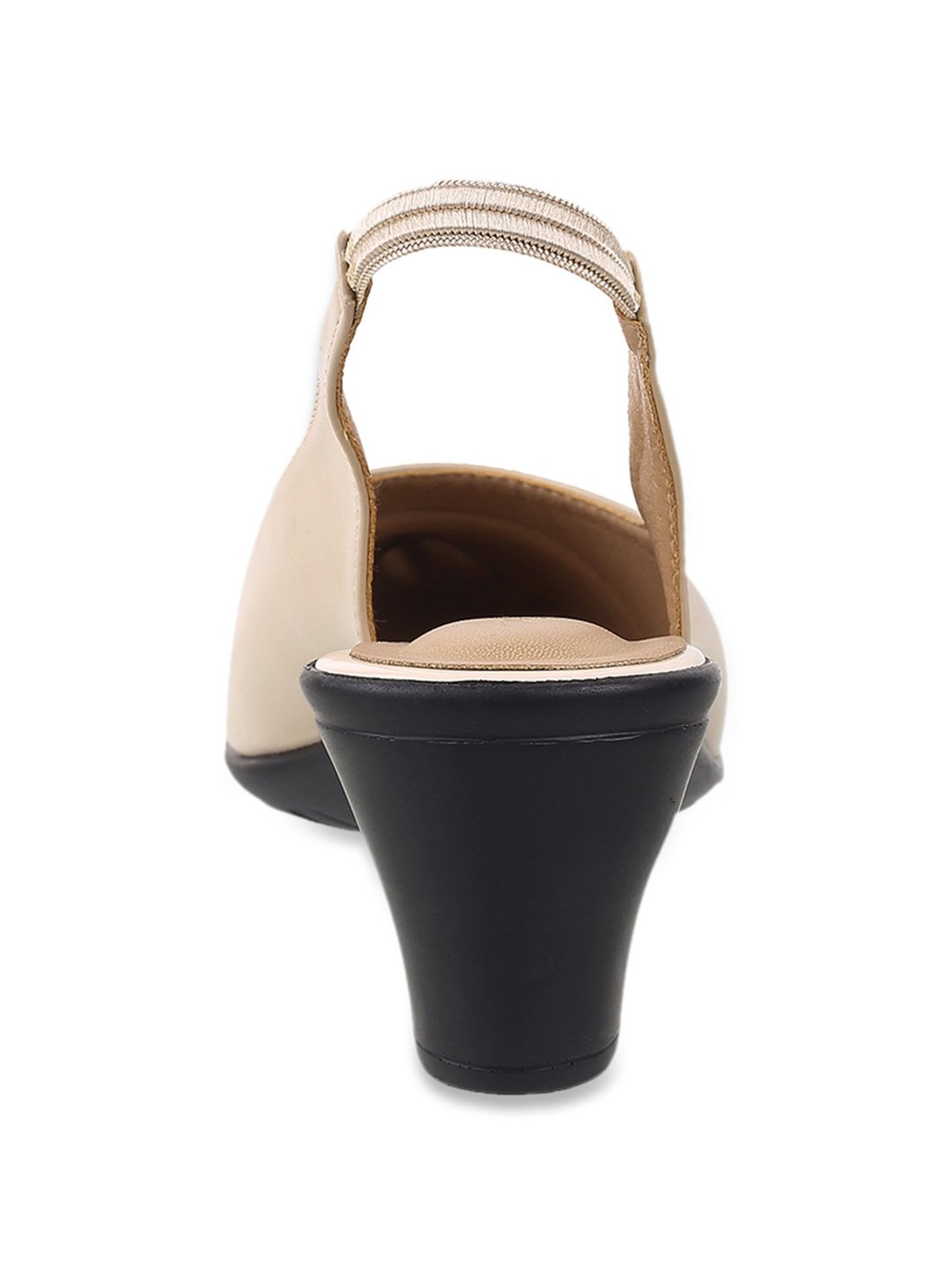 Metro Women's Beige Back Strap Sandals