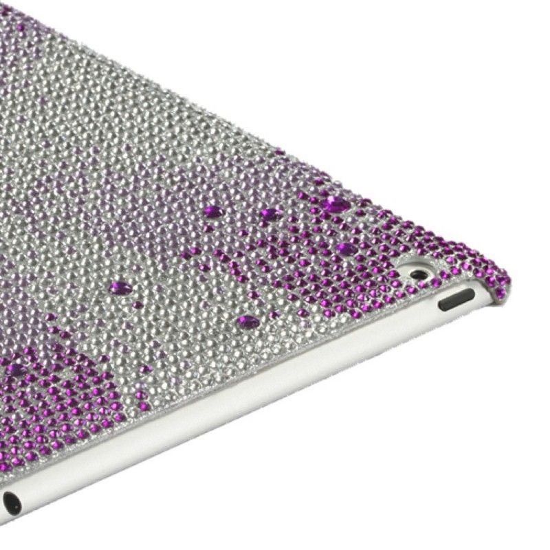 MYBAT For Apple iPad 2/3/4 Pink White Hard Rhinestone Case