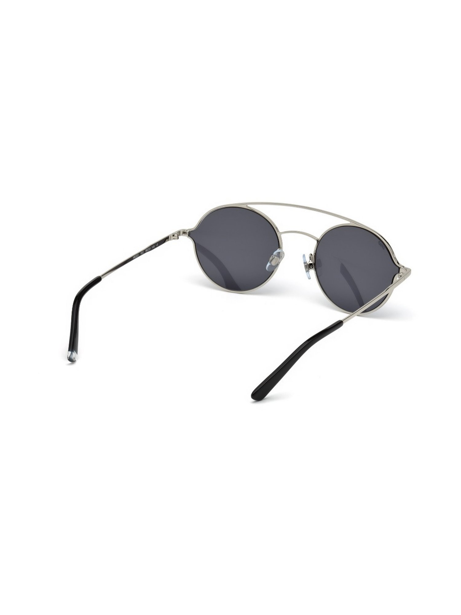 Web Eyewear Grey Pilot Sunglasses for Men Designed in Italy