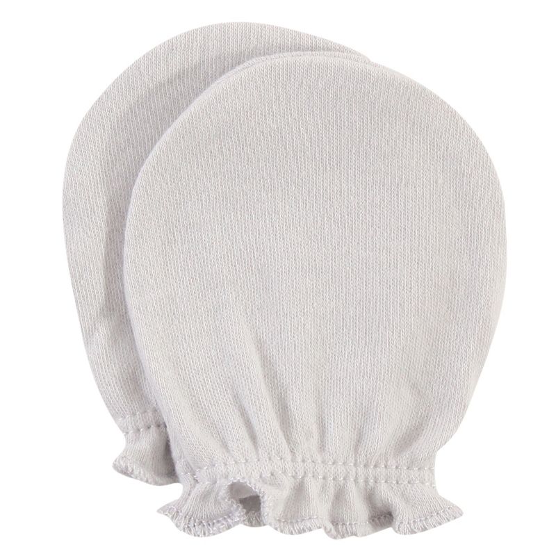 Hudson Baby Infant Girl Cotton Scratch Mittens, Pink Rose, 0-6 Months