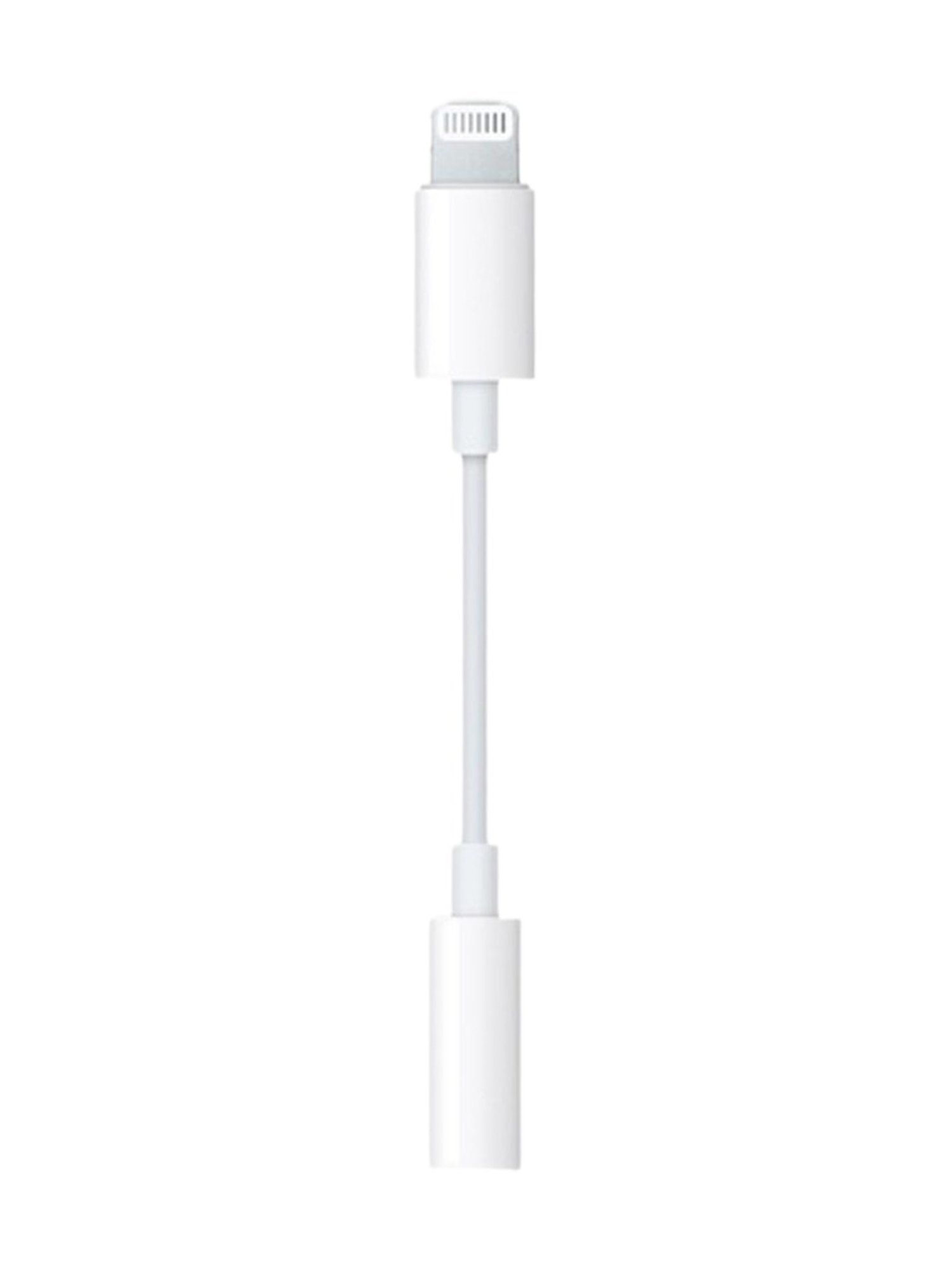 Apple Lightning To 3.5mm Headphone Adapter (MMX62ZM/A, White)