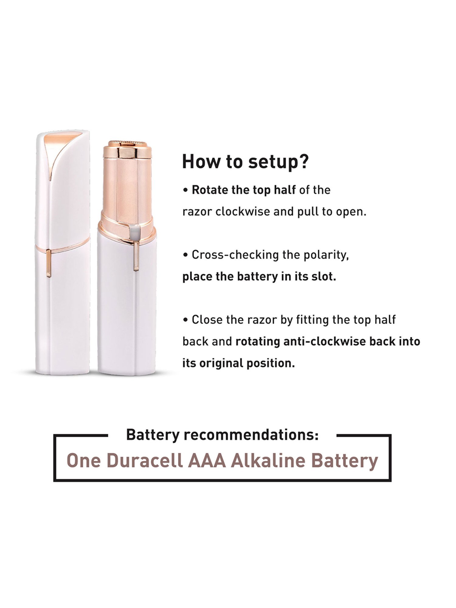 Sirona Portable Electronic Facial Razor