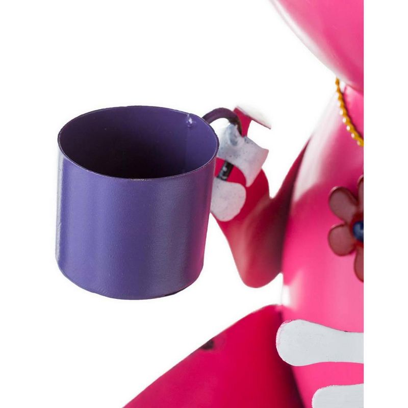 Recycled Metal Tea Frog Garden Art