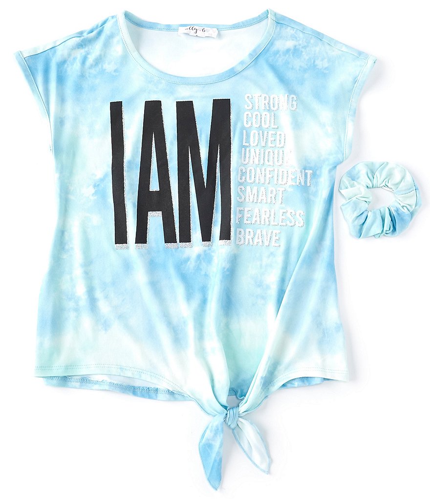 Ally B Big Girls 7-16 Short-Sleeve I Am Tie-Dye Tee