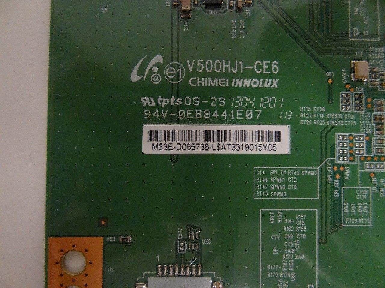 TCL LE50FHDF3010TATBAA T-Con Board (V500HJ1-CE6) 3E-D085738