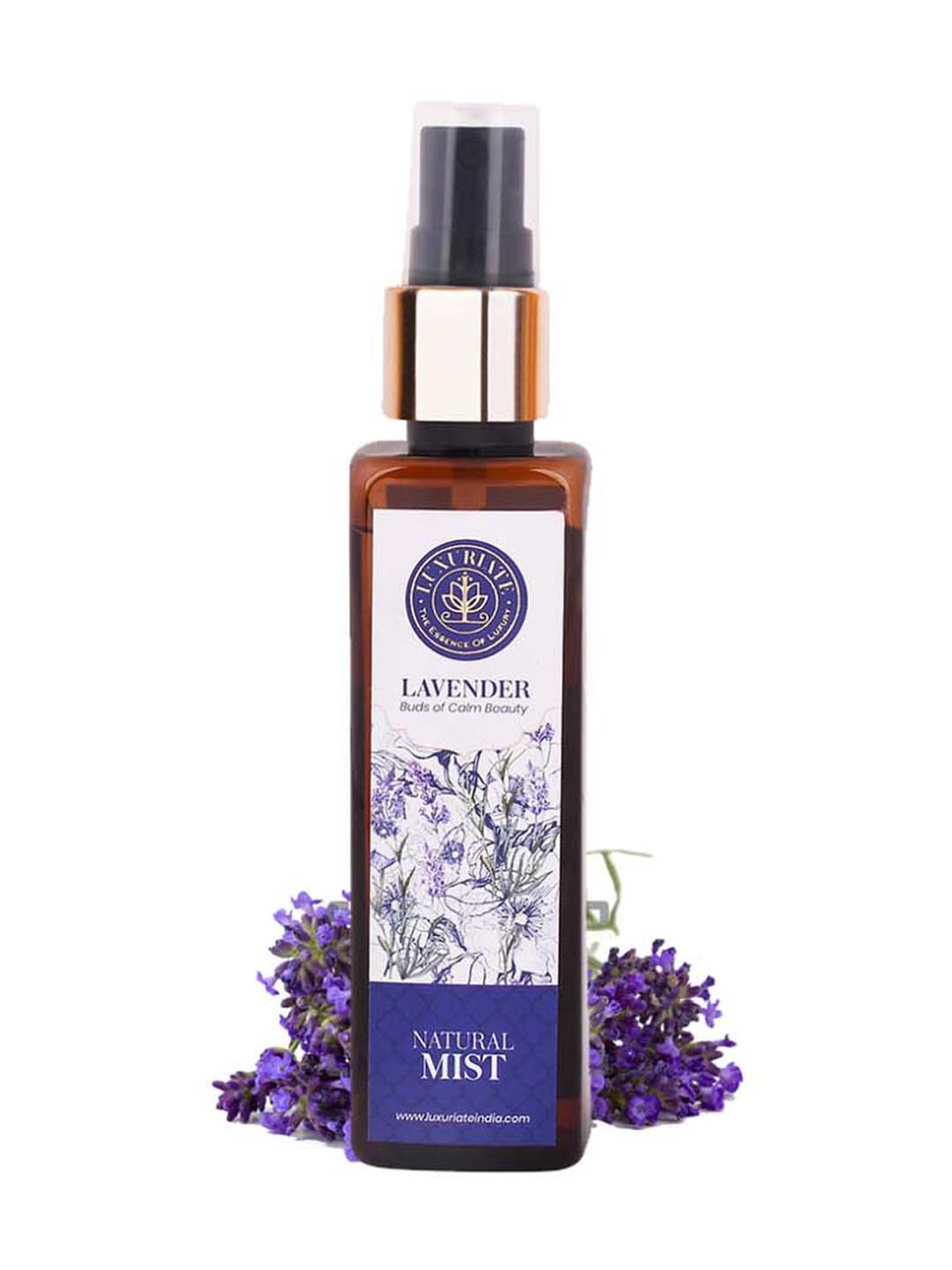 Luxuriate Pure and Natural Body or Face Lavender Mist Spray - 100 ml