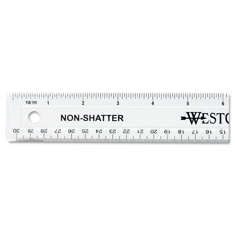 Westcott 12" Shatterproof Ruler 13862