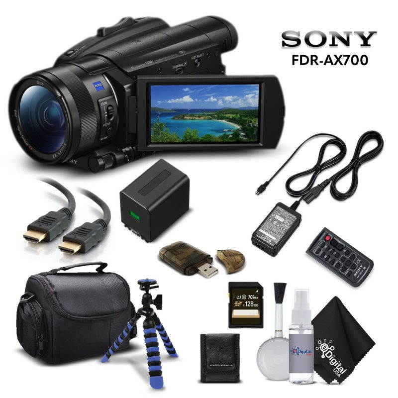 Panasonic HC-VX981K 4K UHD Camcorder with 4K Photo Wi-Fi w/Premium Acc Bundle