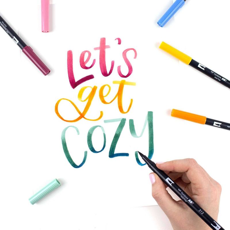 Tombow 10ct Dual Brush Pen Art Markers - Cottage