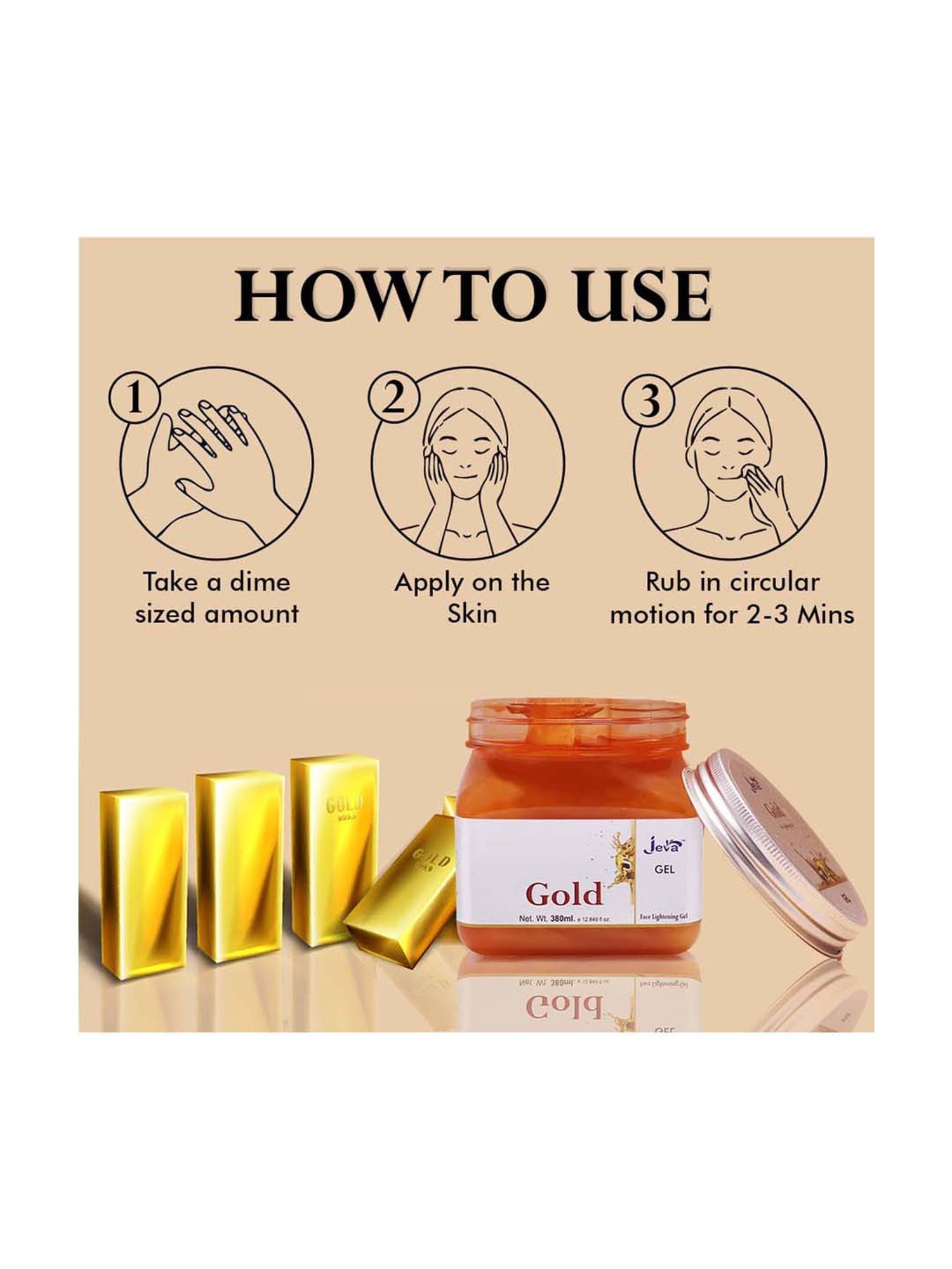 Gold Face Lightening Gel - 380 ml
