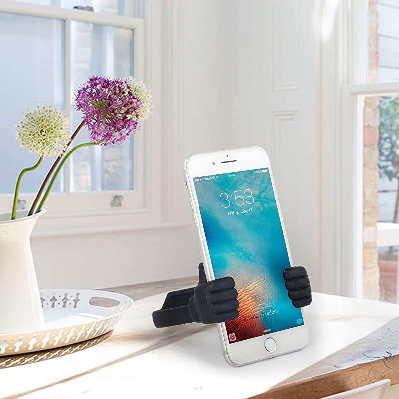 Thumbs Up Cell Phone Stand,  Portable Desk Cell Phone Holder Mount, Smart Cellphone Tablet Holders, Unique Christmas Stocking Stuffers Holiday Fillers Gifts,Red