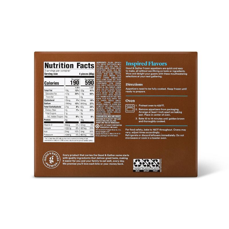 Frozen Spanakopita - 8.5oz/12ct - Good & Gather™