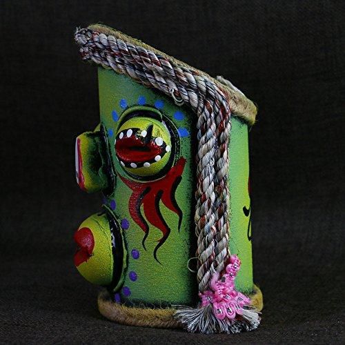 Home Office Desktop Wooden Trapezium Design Storage Romote Control Pen Holder