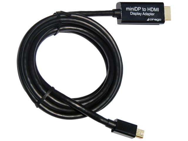 Cirago DPM2HDM06BLK 6 ft. Mini DisplayPort to HDMI Display Adapter