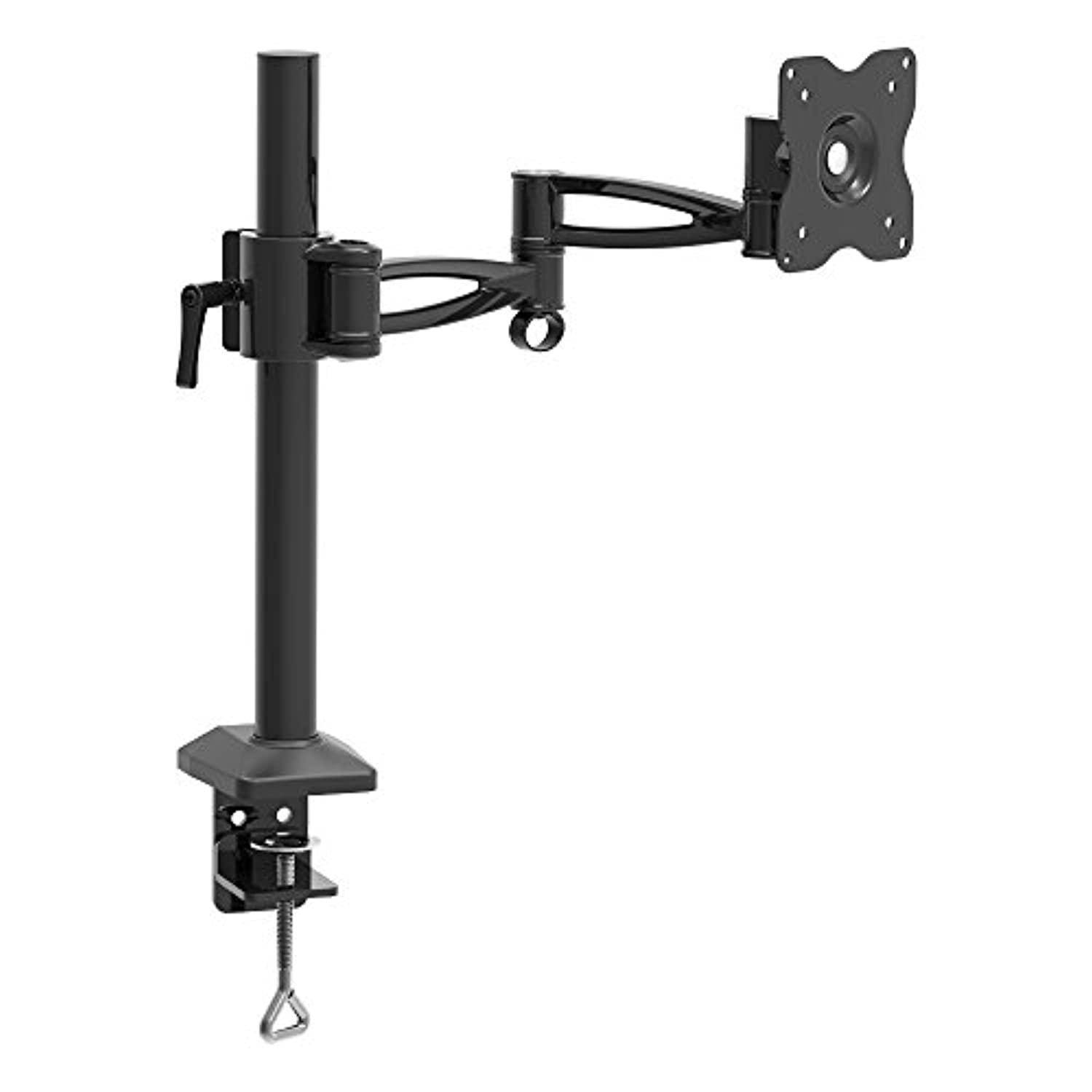 barkan 13-29 inch full motion - 5 movement flat/curved monitor desk mount 13.2 lbs black ergonomic 360 degree rotation touch &