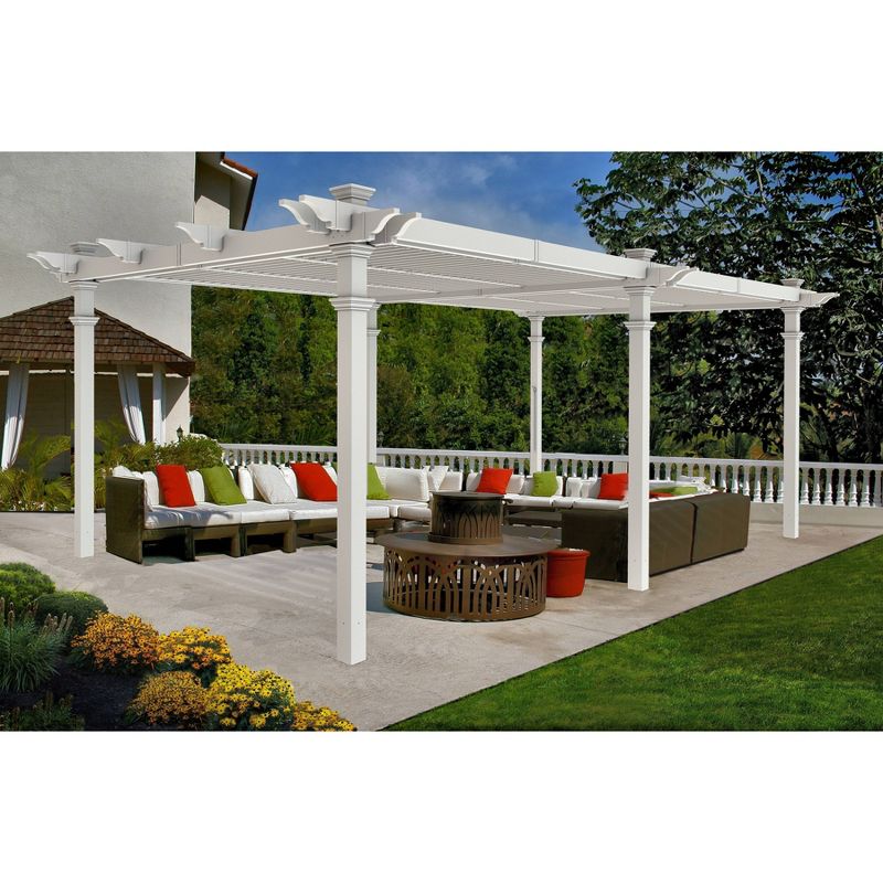 8.6' Bristol Grande Louvered Pergola - Vita