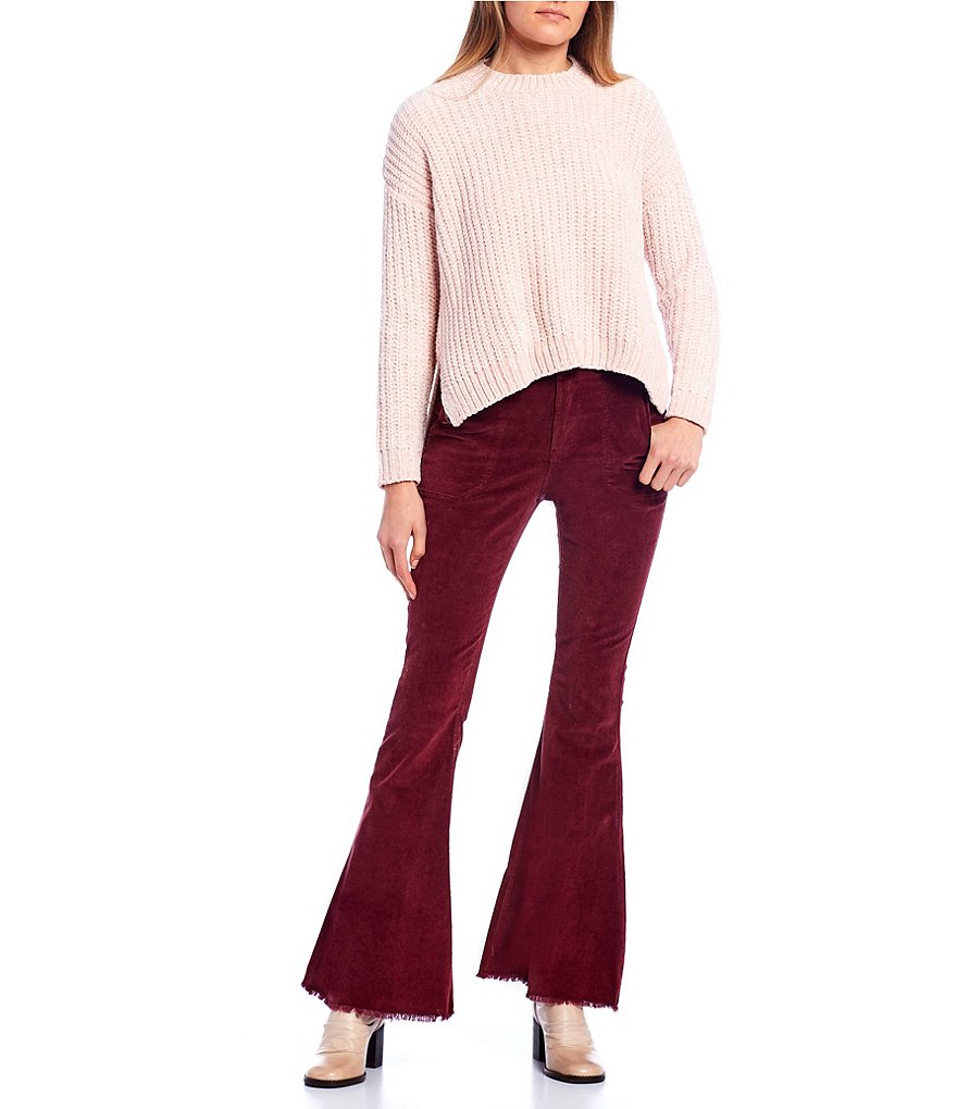C&V Chelsea & Violet Chenille High-Low Sweater
