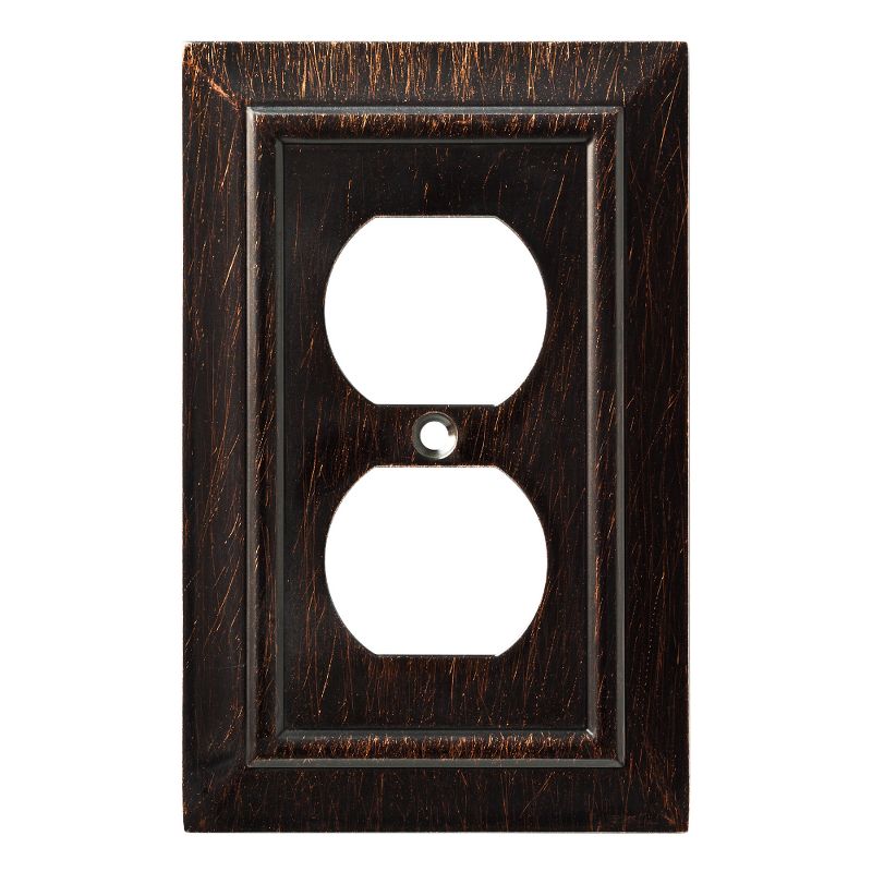 Franklin Brass Classic Architecture Single Duplex Wall Plate Venetian Bronze