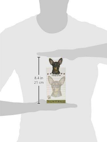 Chihuahua Magnetic List Pads Uniquely Shaped Sticky Notepad Measures 8.5 by 3.5 Inches