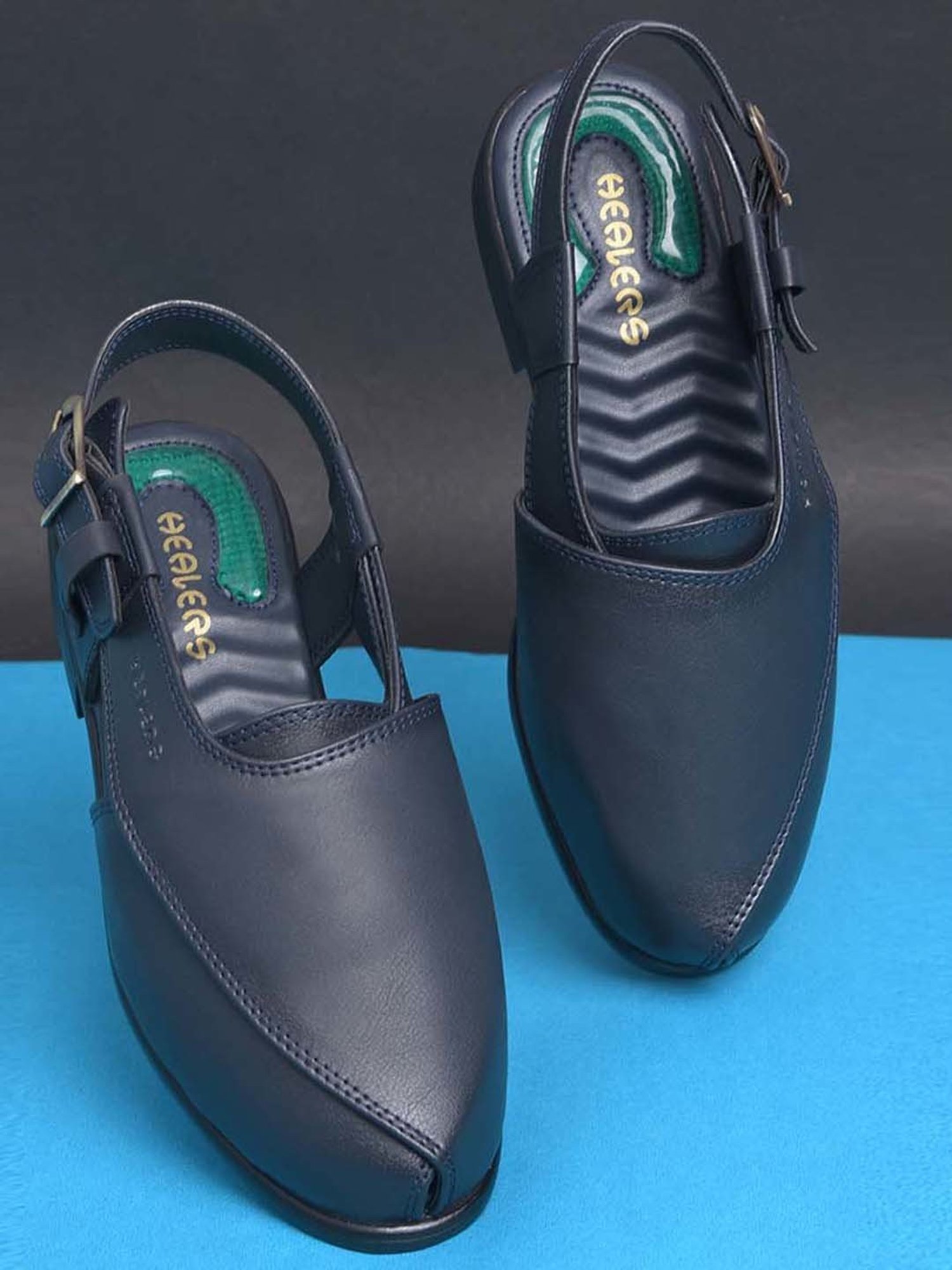 Healers by Liberty Men's Blue Back Strap Sandals