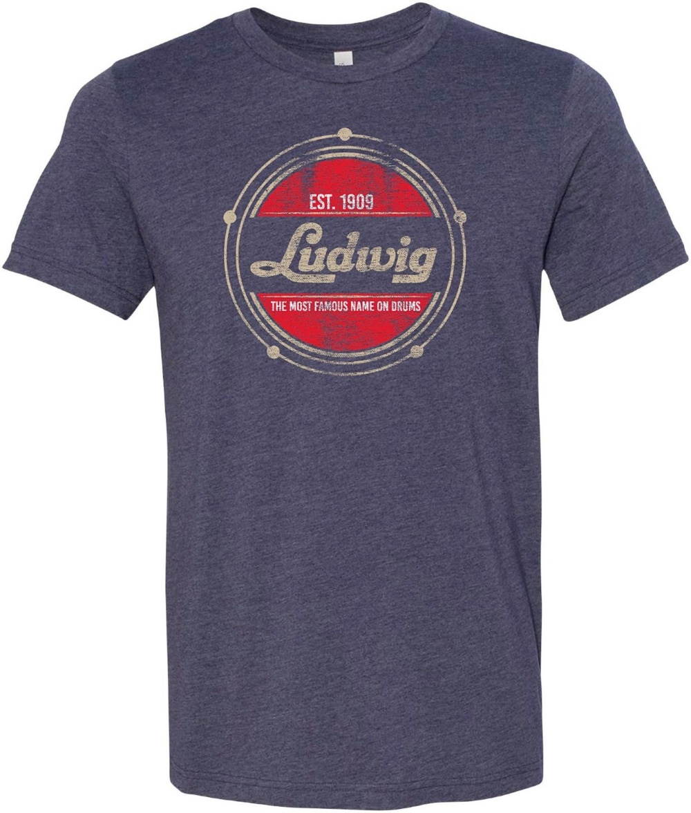 Ludwig Established Heathered Navy T-Shirt Medium