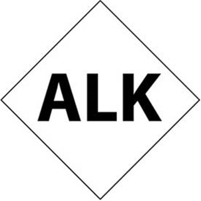 NMC DCL136-NFPA  LABEL SYMBOL, ALK, 6" , PS VINYL (PAK OF 5)