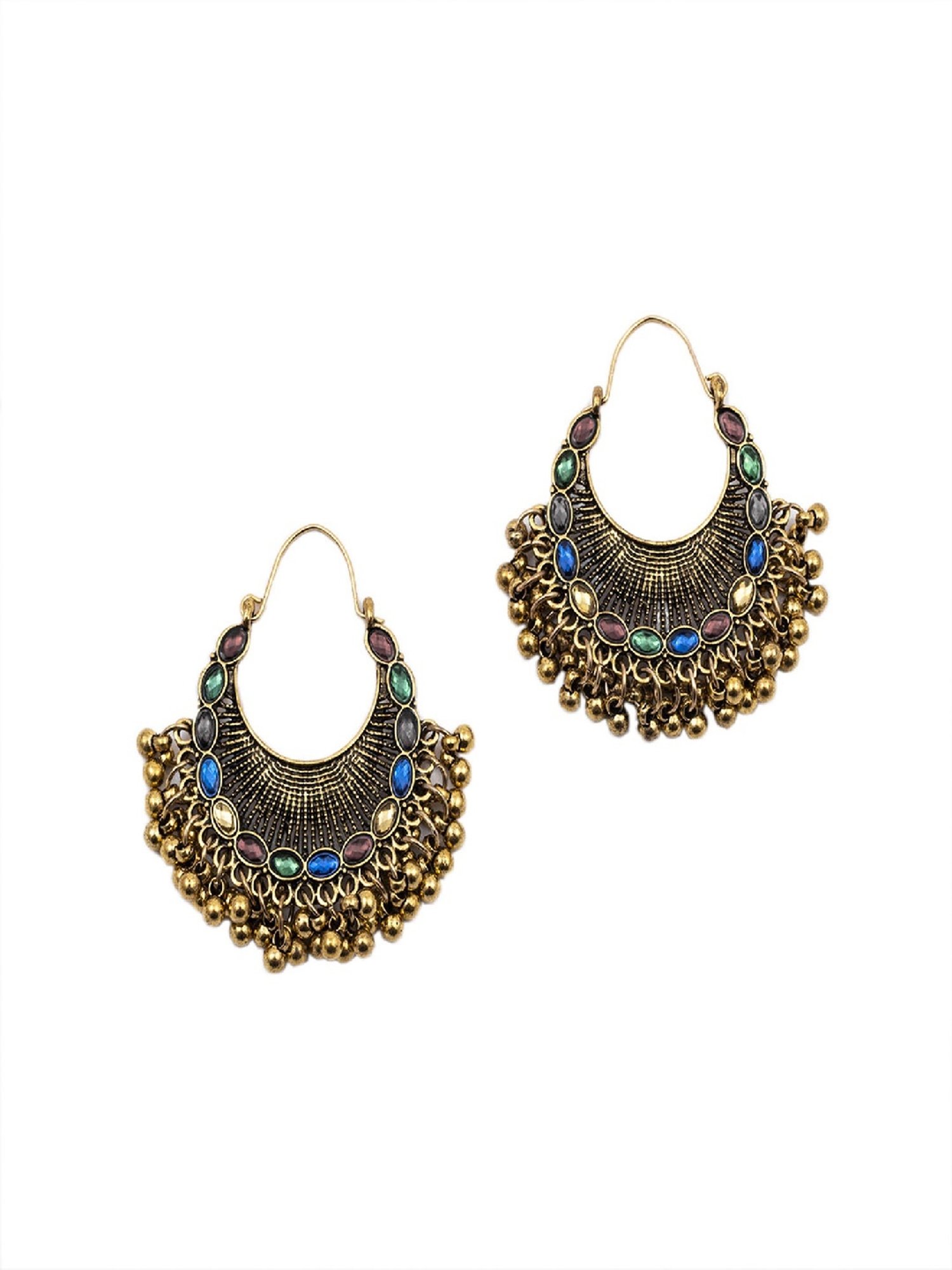 Jewelz Gold Plated Handcrafted Pearl Bali Earring for Women