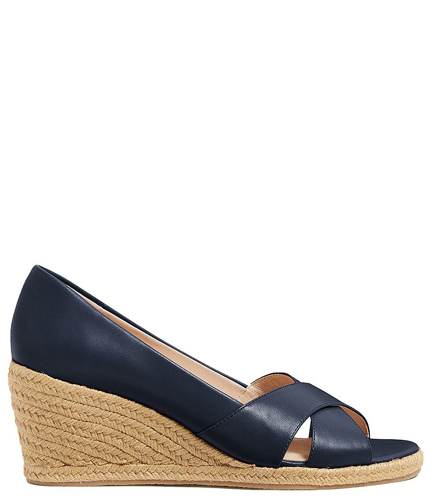 Jack Rogers Palmer Criss Cross Leather Wedges