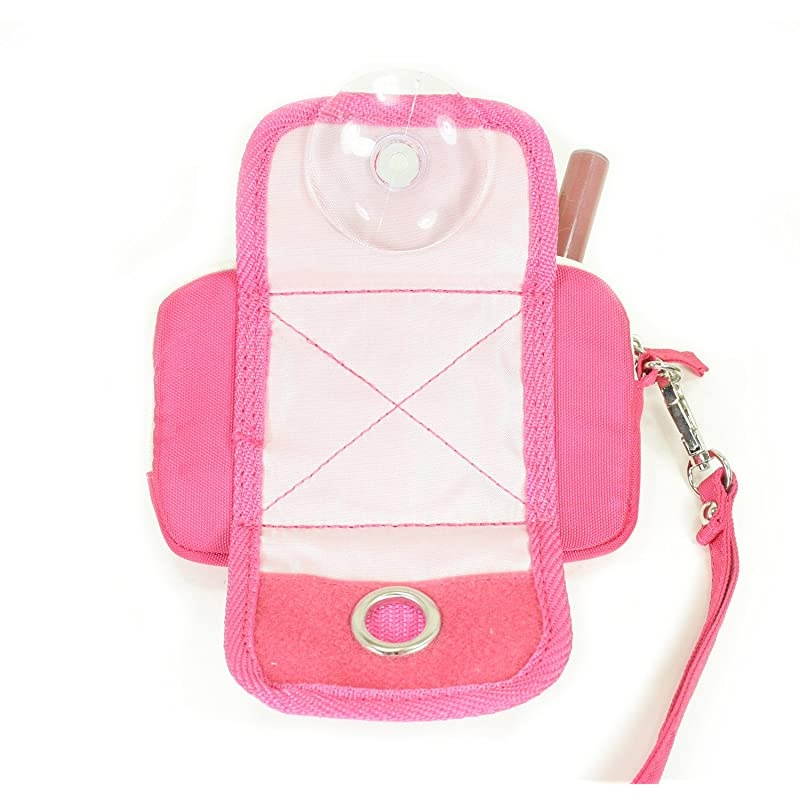 Around Coin Purse Lipstick Case or Smartphone Wallet wBuilt in Suction Cup for Hands Free Photos or Video Smartphone Wristlet easily fits Medium Sized Phones Like iPhone 6 5 5S Samsung Galaxy 5 6 HTC