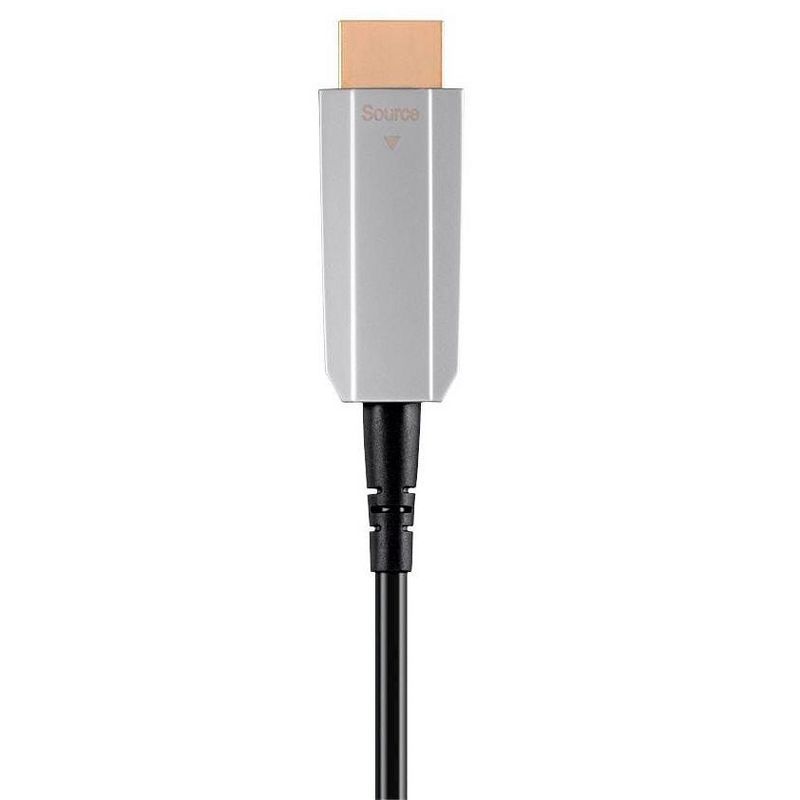 Monoprice HDR High Speed Cable - 60ft - Black, for HDMI-Enabled Devices - 4K @ 60Hz, HDR, 18Gbps, Fiber Optic, AOC, YUV 4:4:4, CMP - SlimRun AV Series