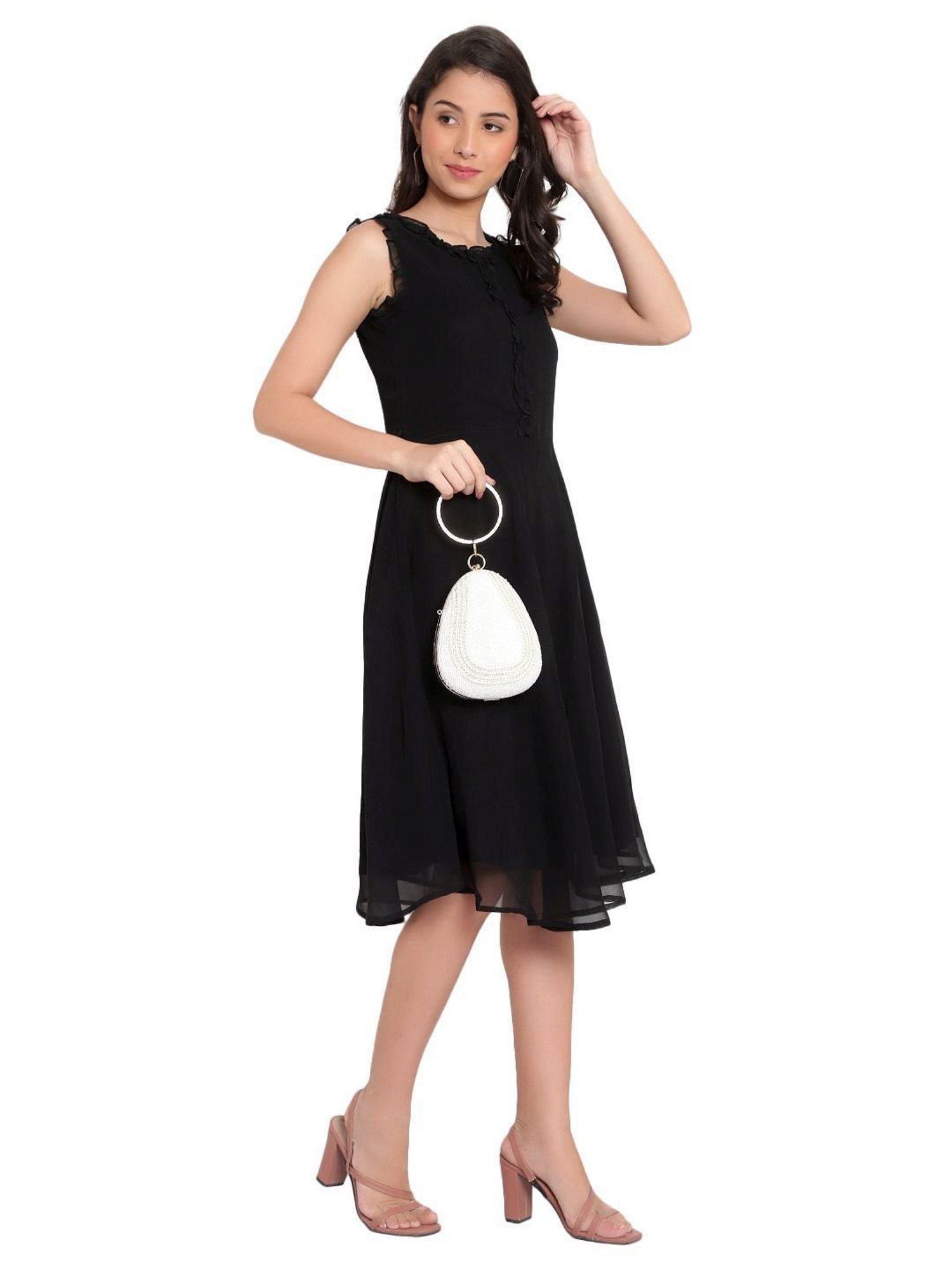 Spice Art White Clutch