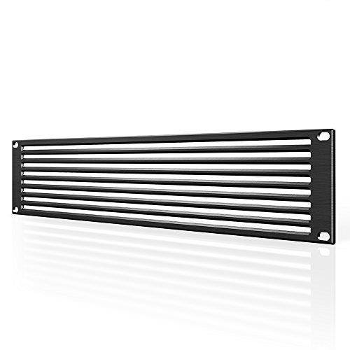 ac infinity rack panel accessory vent 2u space for 19" rackmount, premium aluminum build and anodized finish