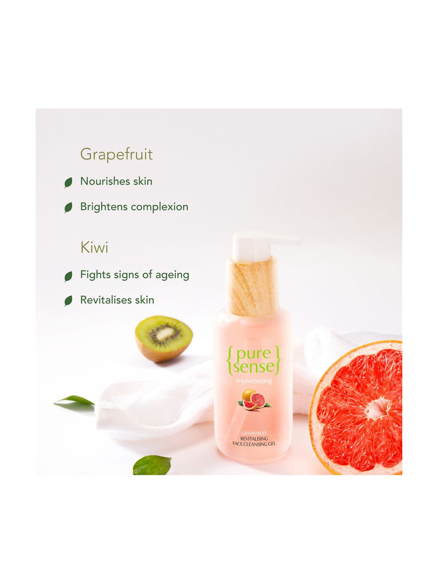 Pure Sense Rejuvenating Grapefruit Revitalising Face Cleansing Gel - 100 ml