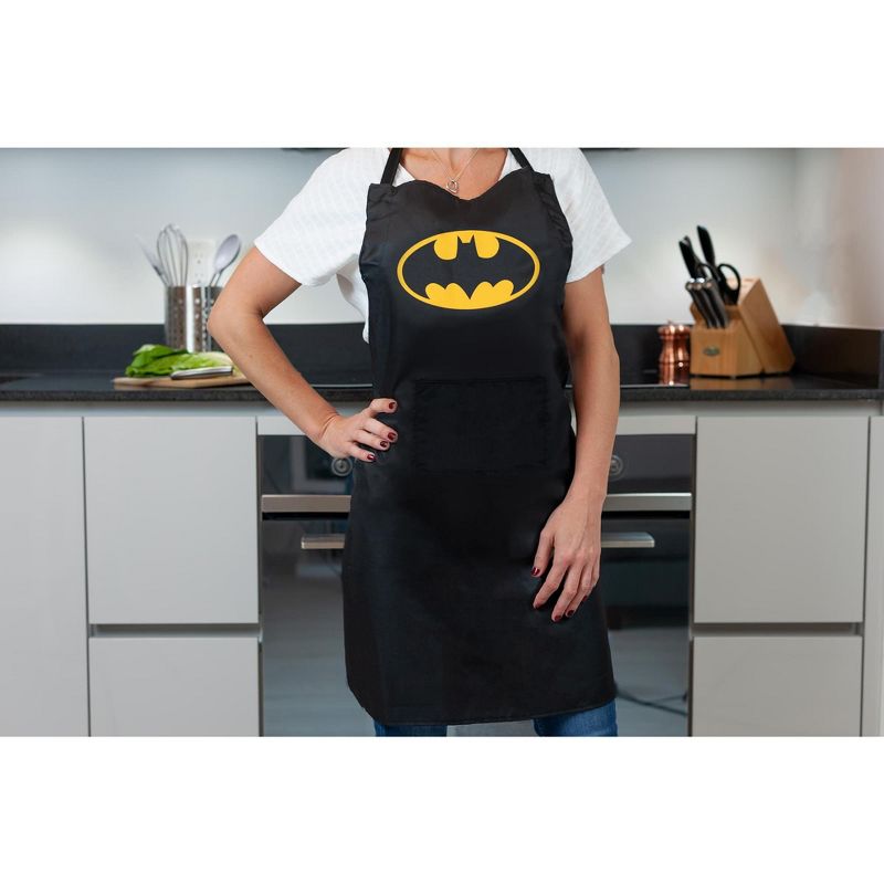 Seven20 DC Comics Batman Logo Adjustable Adult Apron W/ Pockets | One Size