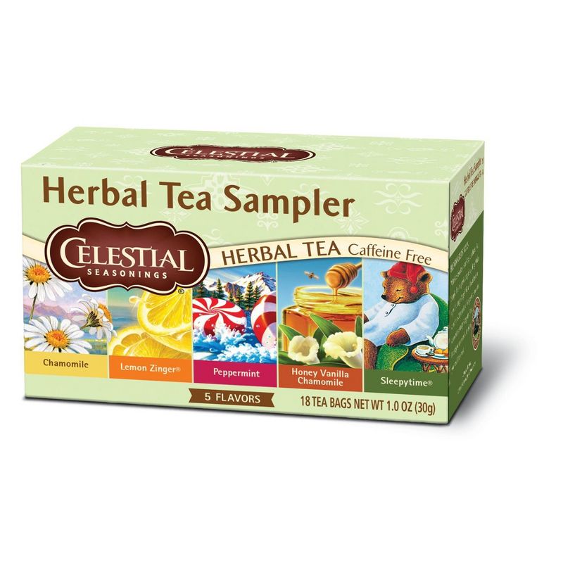 Celestial Seasonings Herbal Tea Sampler - 18ct