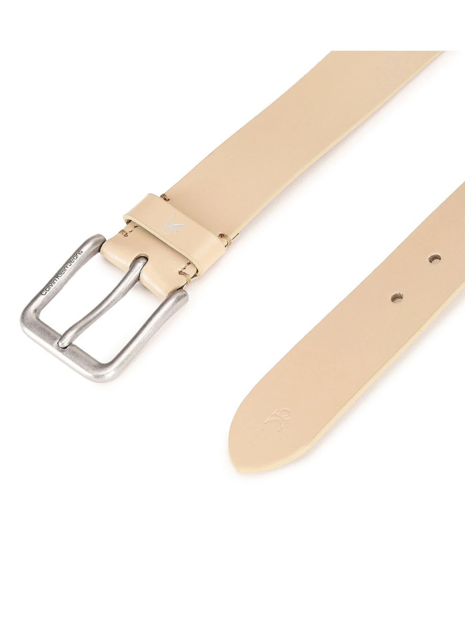 Calvin Klein Jeans Natural Vachett Leather Casual Belt