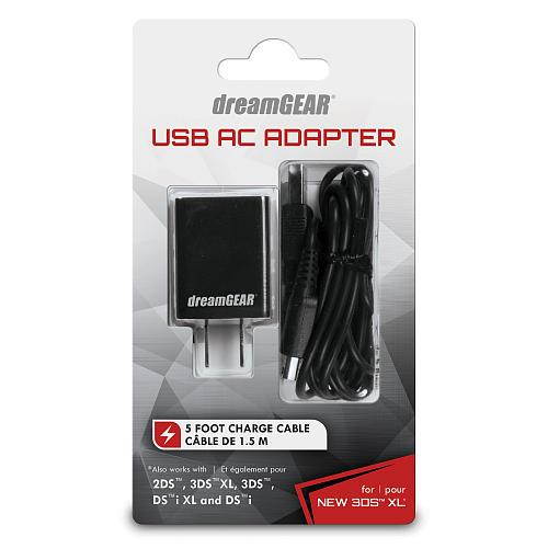 DREAMGEAR DG3DSXL-2262 Nintendo 3DS(R) XL USB AC Adapter