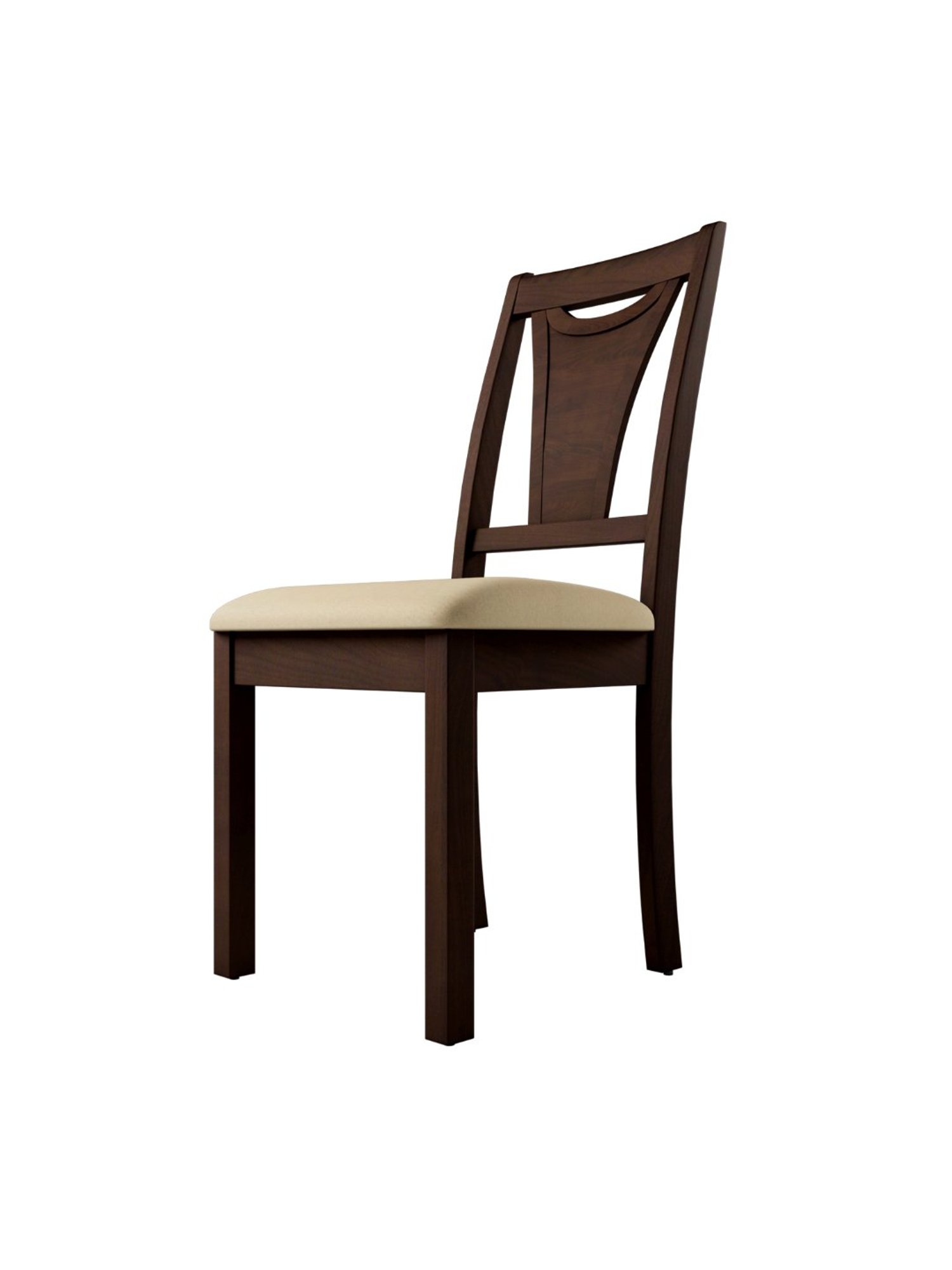 Durian Elanor Modern Brown & Beige Premium Leatherette Dining Chair