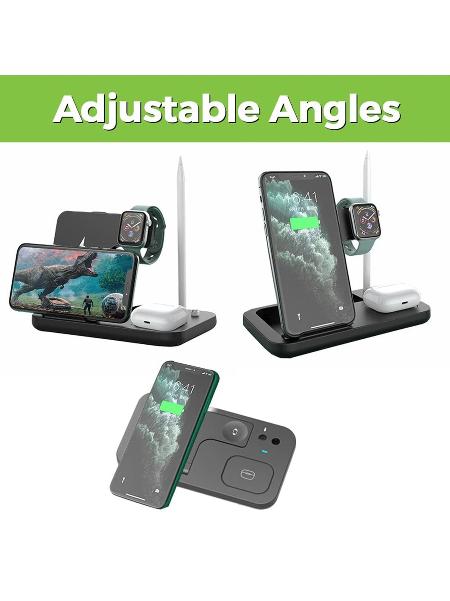 ULTRAPROLINK Vylis15 UM1006N 15W 4-in-1 Wireless Charging Dock (Black)