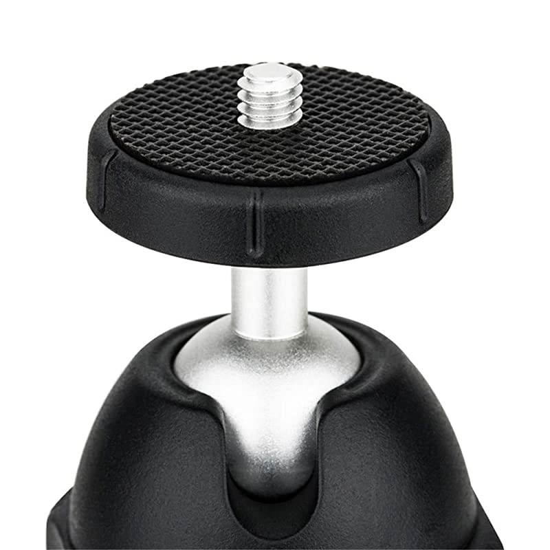 1420 Male Thread Ball Head Mini Tripod Hand Grip Display Holder Base for Digital DSLR Mirrorless Compact Camera Camcorder Recorder Zoom H6 H5 H4n LED Light Mini Projector