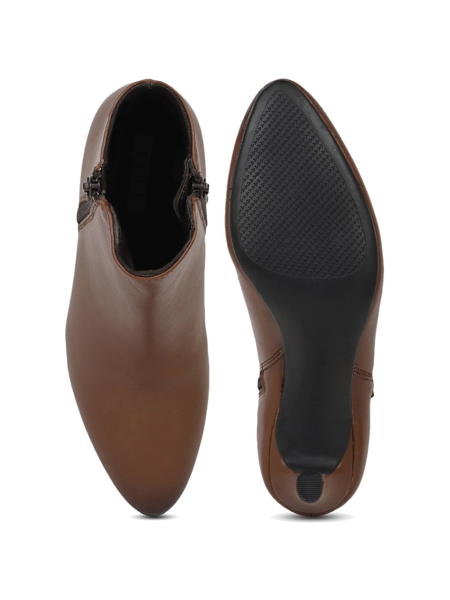 Elle Women's Brown Stiletto Booties