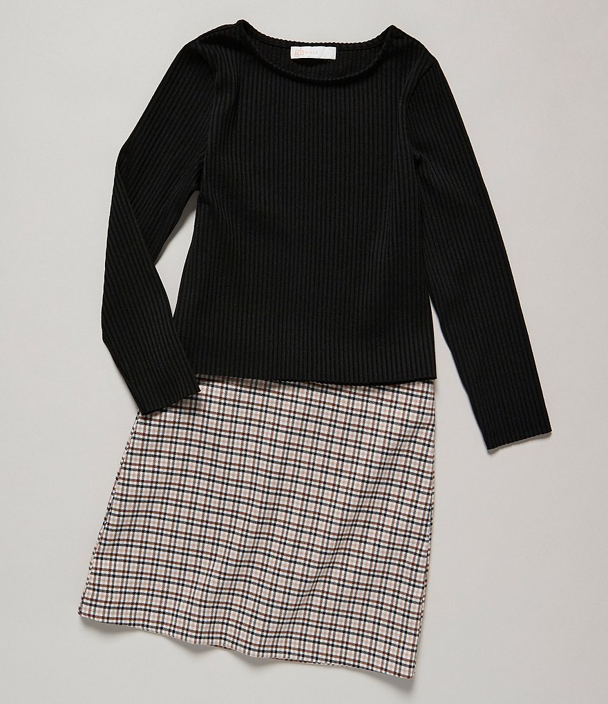 Edgehill Collection Little Girls 2T-6X Coordinating Lurex Stripe Woven Skirt