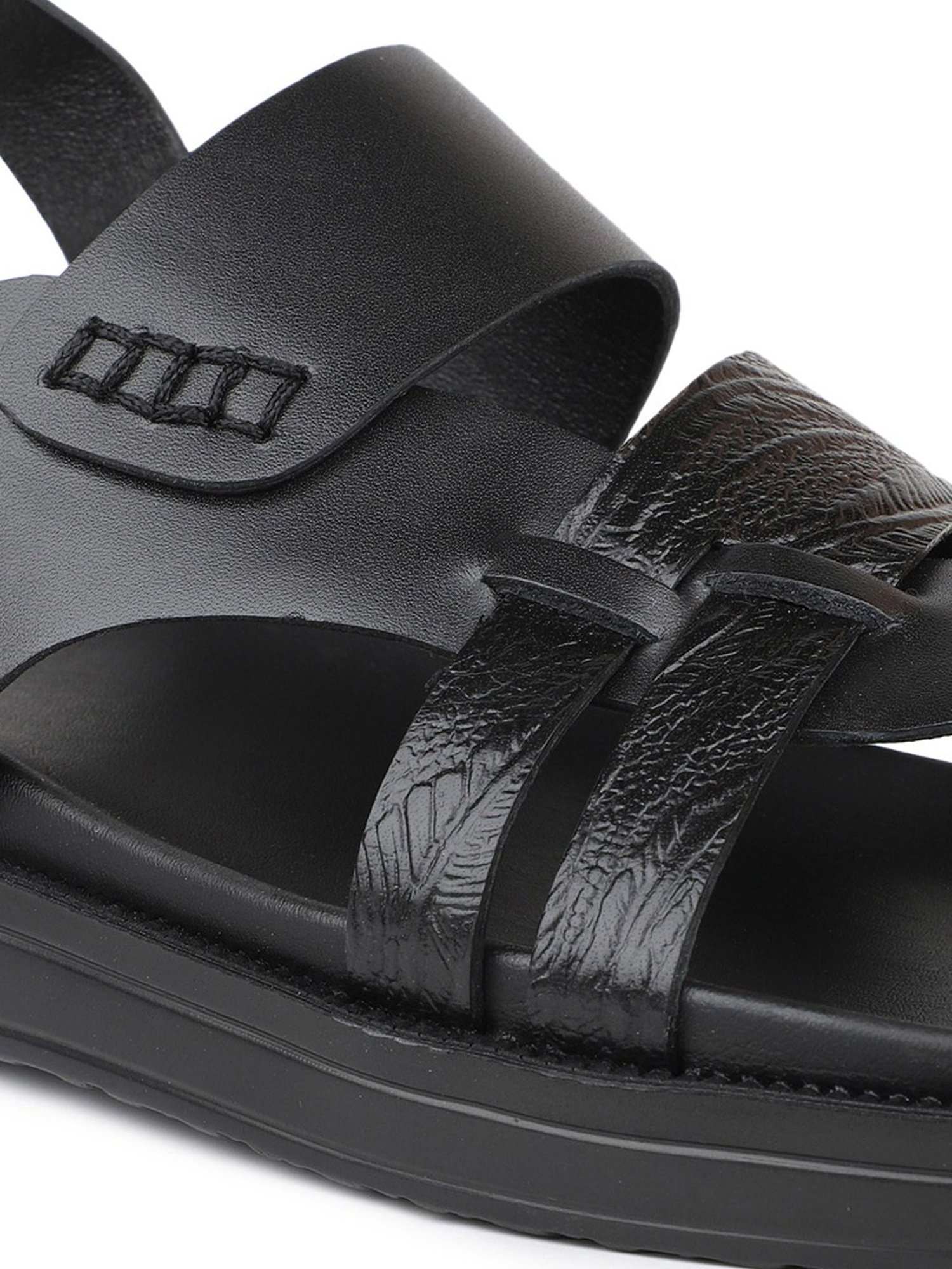 Atesber by Inc.5 Men's Black Sling Back Sandals