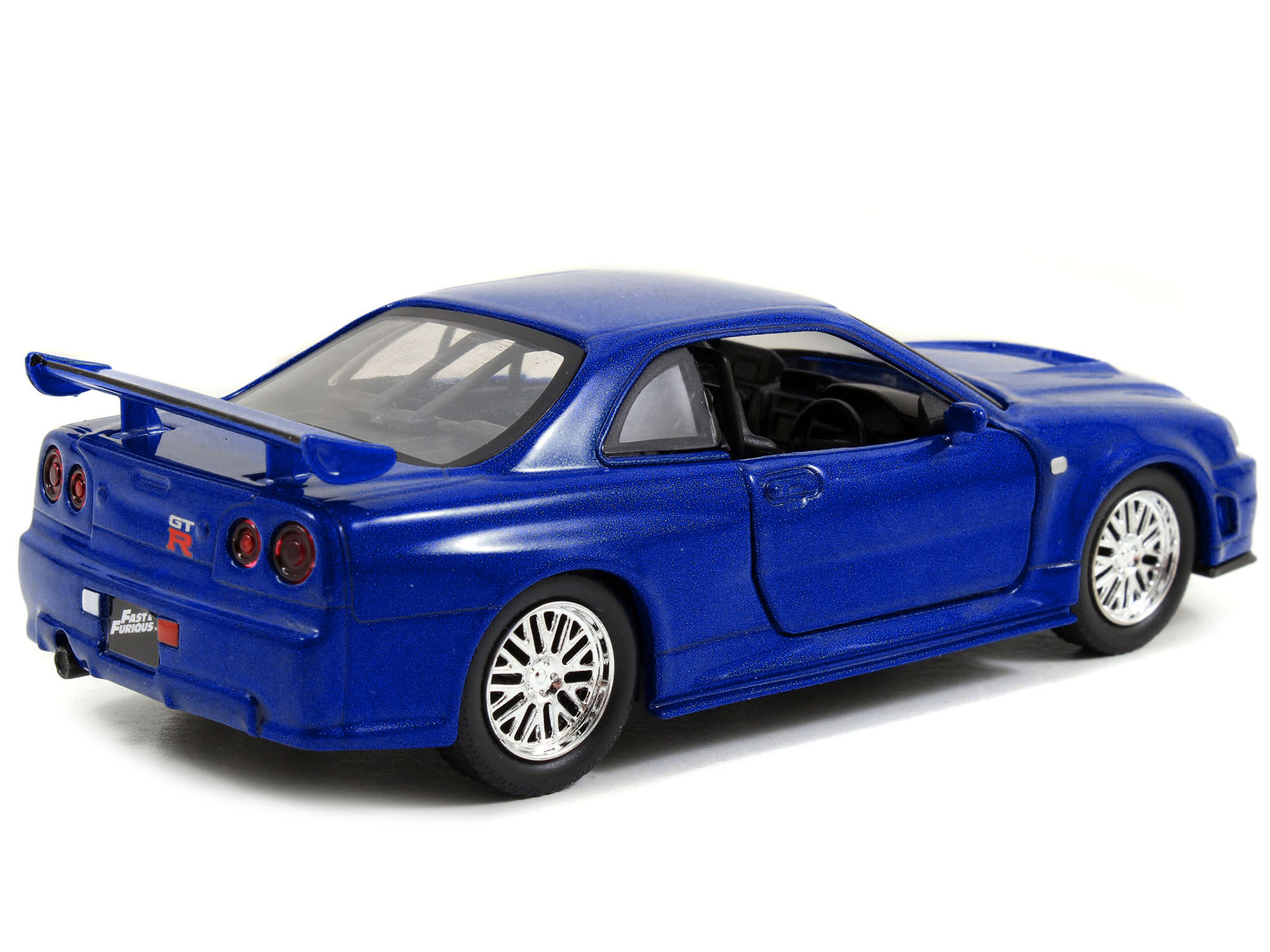 Brian's Nissan Skyline GT-R R34 Blue "Fast & Furious" Movie 1/32 Diecast Car Model by Jada