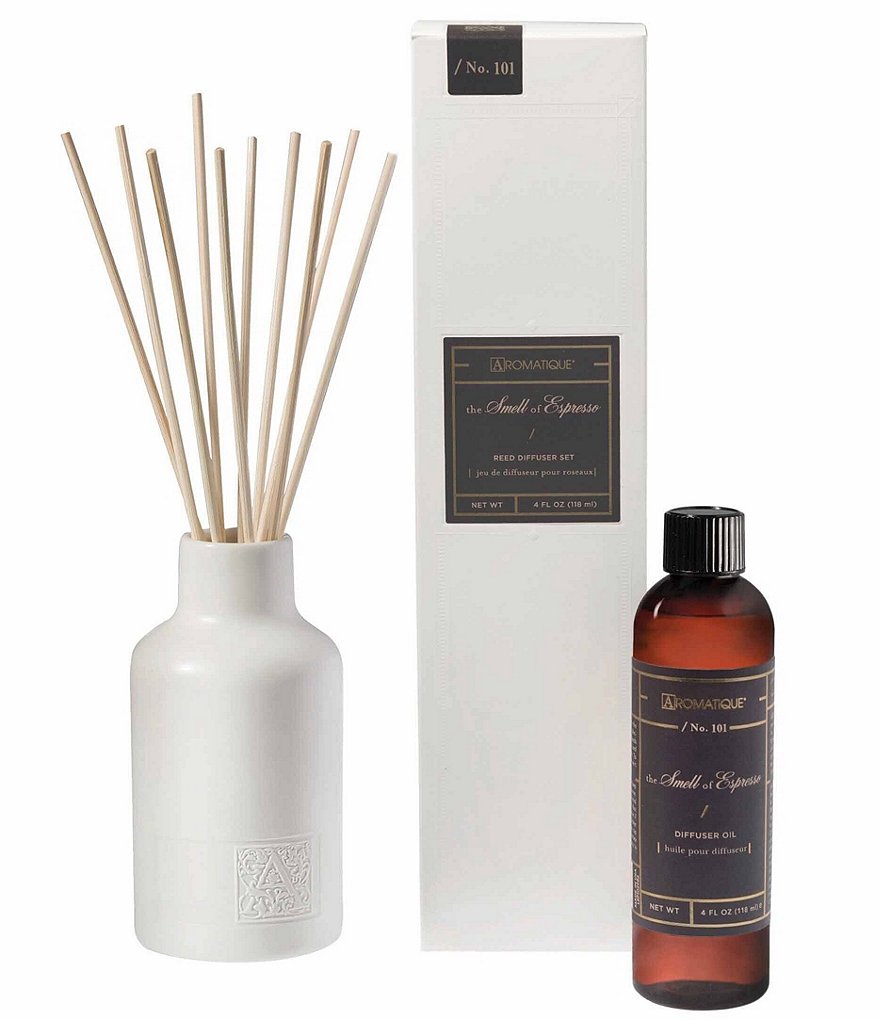 Aromatique The Smell of Espresso Reed Diffuser Set