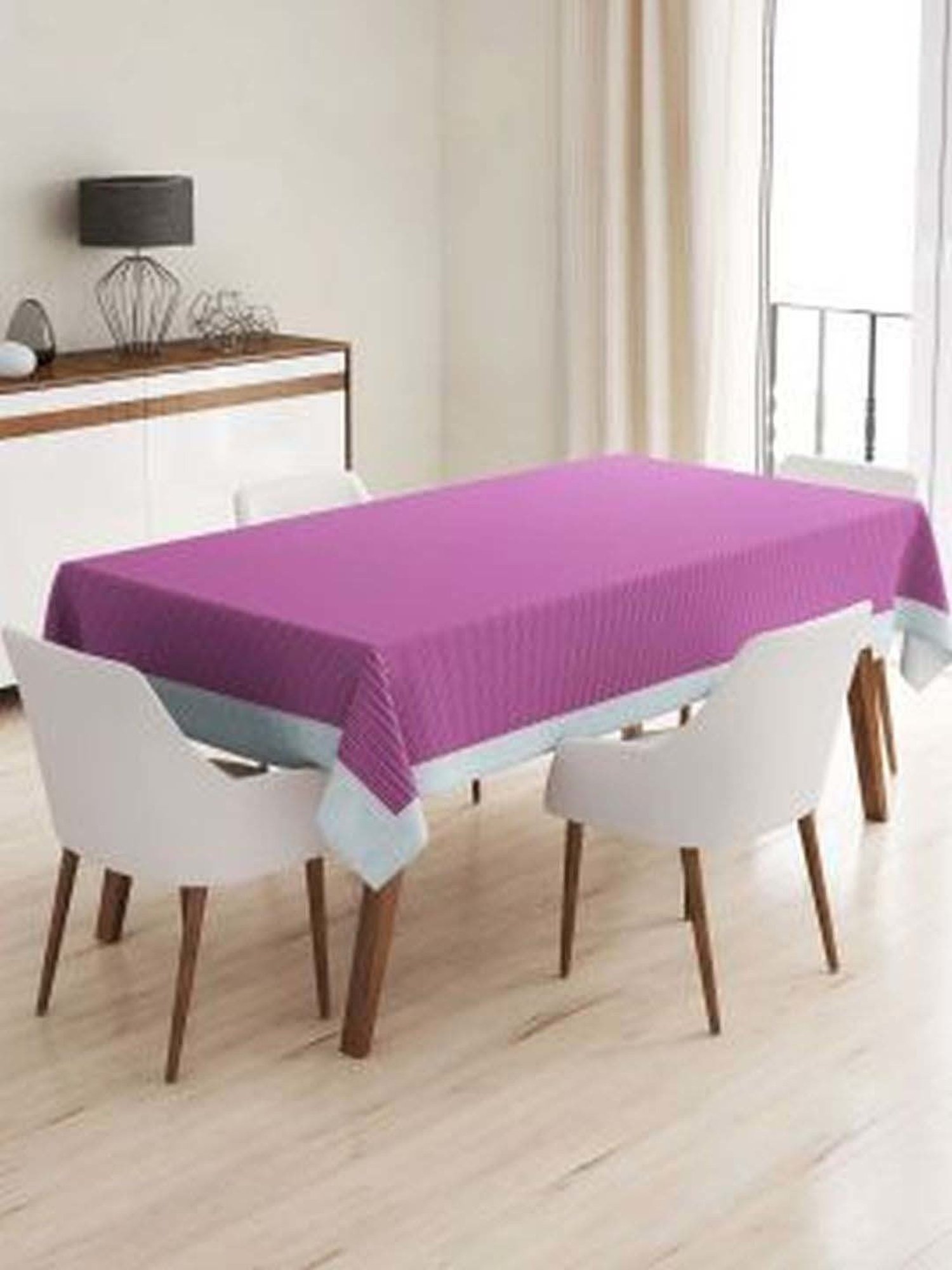 Bianca Classic Clear Purple Pvc 4-6 Seater Table Cloth