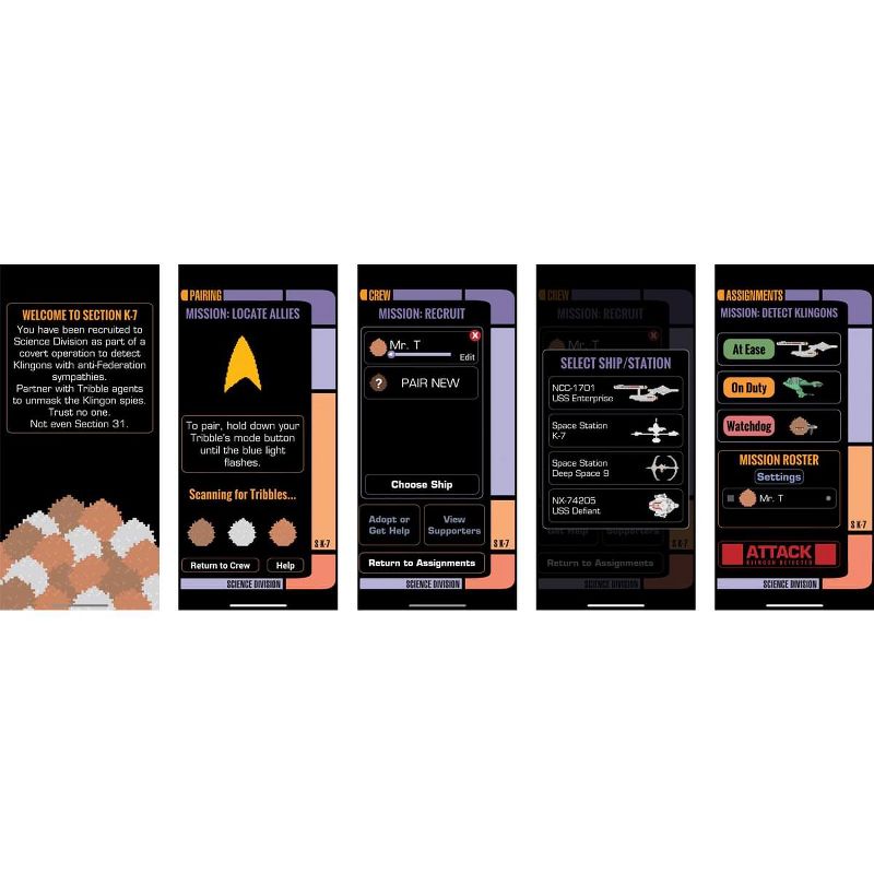 Science Division LLC Star Trek App-Enabled 8 Inch Interactive Plush Tribble