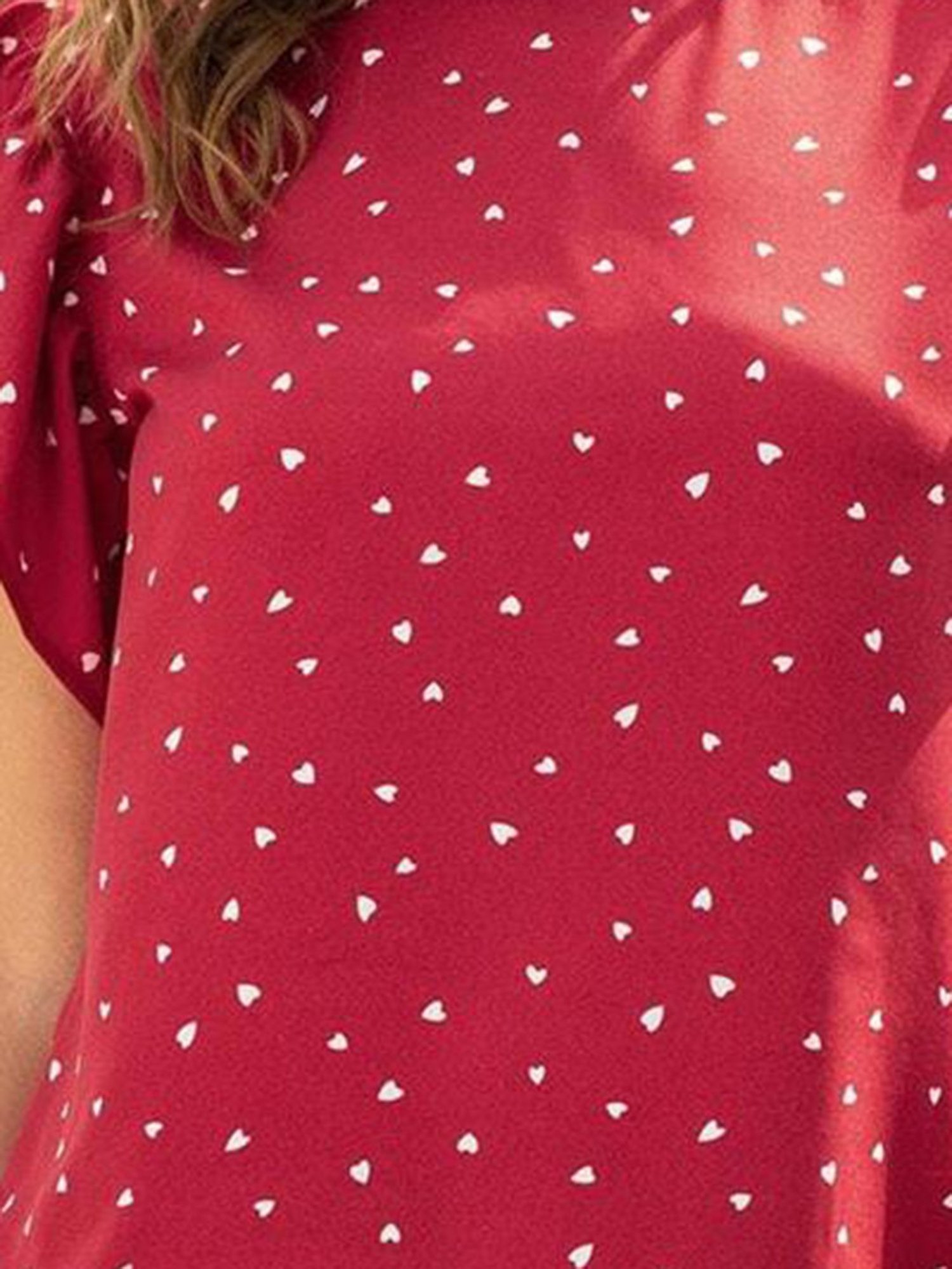 Kotty Red Printed Top